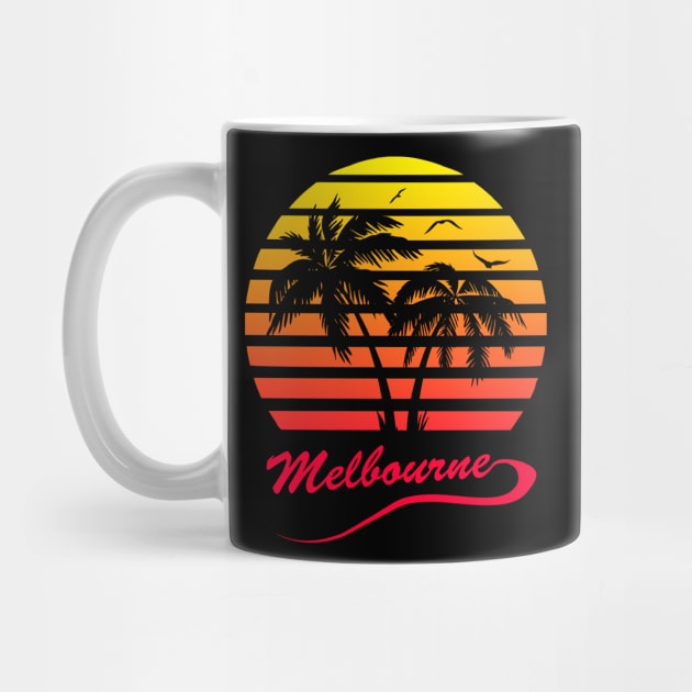 Melbourne 80s Tropical Sunset by Nerd_art